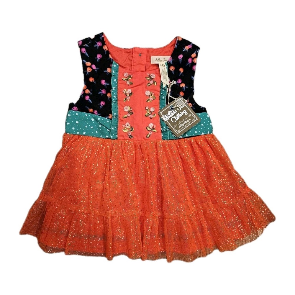 Matilda Jane Caroling Away Christmas‎ Top girls size 4 Make Believe NWT